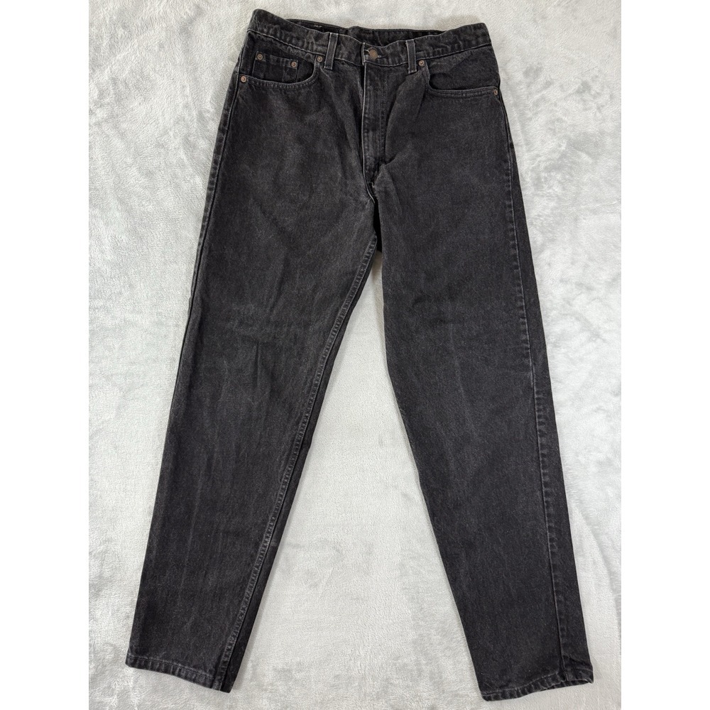 Levis 550 Jeans Mens 38x34 Black Denim Relaxed Fit Tapered‎ Leg USA Vintage 90s